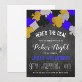 Casino Poker uitnodiging (Voorkant / Achterkant)