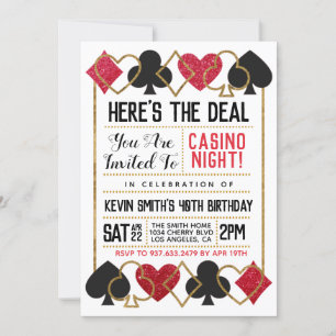 Casino Poker uitnodiging
