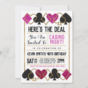 Casino Poker uitnodiging