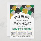 Casino Poker uitnodiging (Voorkant)