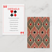 Casino Poker | Vegas | Speelkaarten Enclosure Informatiekaartje (Voorkant / Achterkant)