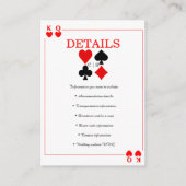 Casino Poker | Vegas | Speelkaarten Enclosure  Informatiekaartje (Voorkant)