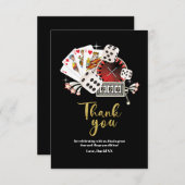  casino, poker, volwassene, bedankt kaart (Voorkant / Achterkant)
