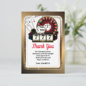 casino , poker , volwassene , dank je wel kaart (Staand voorkant)