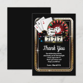 casino , poker , volwassene , dank je wel kaart (Voorkant / Achterkant)