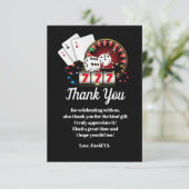 casino , poker , volwassene , dank je wel kaart (Staand voorkant)