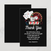 casino , poker , volwassene , dank je wel kaart (Voorkant / Achterkant)