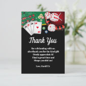 casino , poker , volwassene , dank je wel kaart (Staand voorkant)