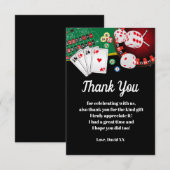 casino , poker , volwassene , dank je wel kaart (Voorkant / Achterkant)