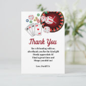 casino , poker , volwassene , dank je wel kaart (Staand voorkant)