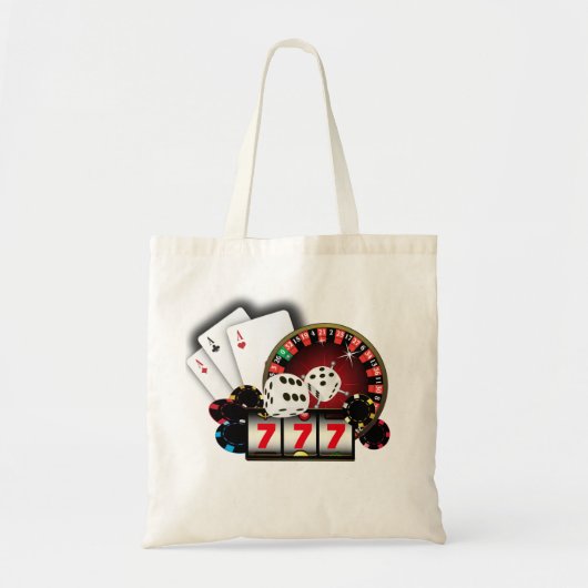 casino, poker, volwassene tote bag (Voorkant)