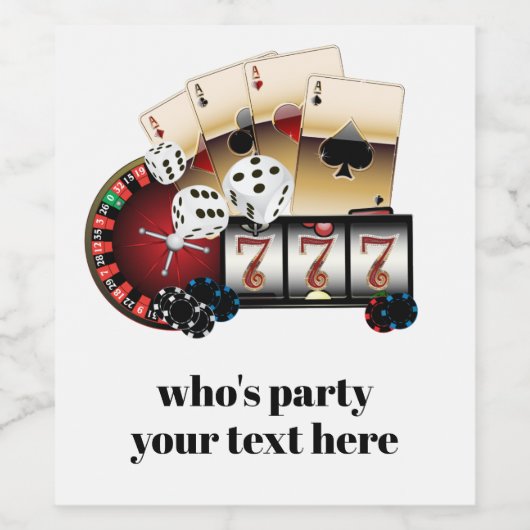 casino, poker, volwassene, wijn, wijnetiket, stick wijn etiket