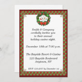 Casino Poker Wreath Holiday Uitnodiging (Voorkant / Achterkant)