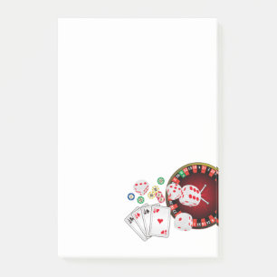 casino, pook, volwassen punt post-it® notes