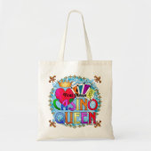 Casino Queen, aangepaste naam Canvas tas (Voorkant)