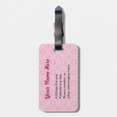 Casino Queen - Aanpassen Bagagelabel (Achterkant verticaal)