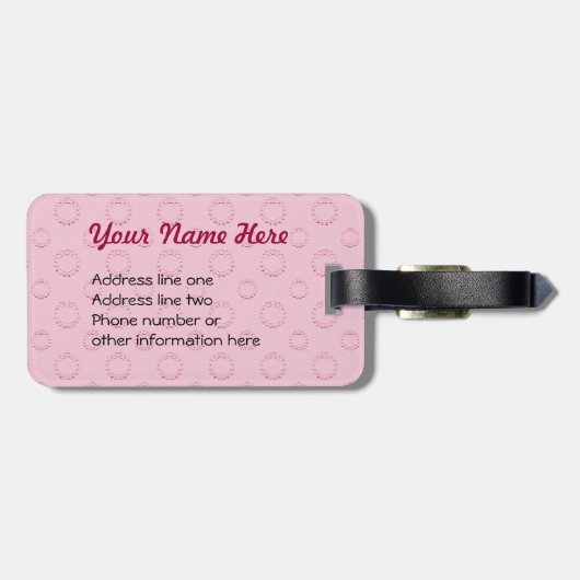 Casino Queen - Aanpassen Bagagelabel (Achterkant horizontaal)