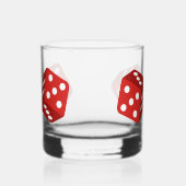 Casino Red Dice Craps Player Whisky Glas (Links)