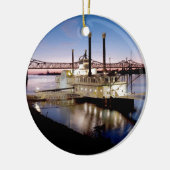 Casino Riverboat in Dusk Keramisch Ornament (Links)