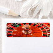 Casino roulette return address stickers (Insitu)