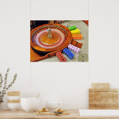 casino roulette rotting gokken poster (Keuken)