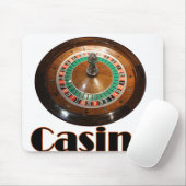  casino-roulette van hout muismat (Met muis)
