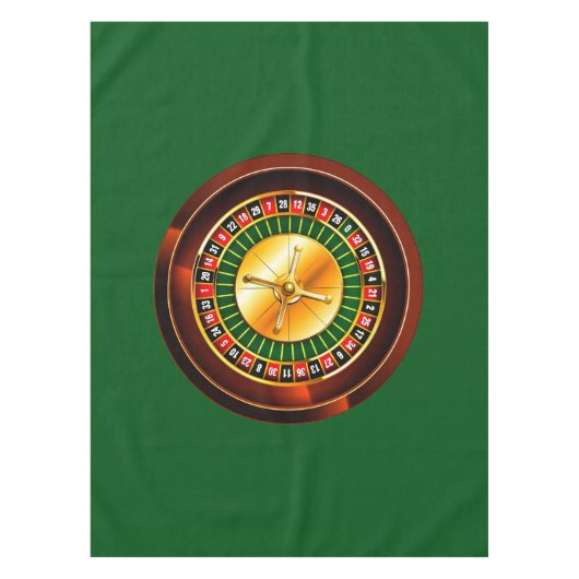 Casino Roulette Wheel Tafelkleed (Voorkant)