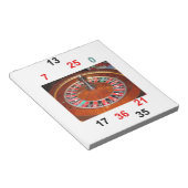 Casino Roulette wiel- en geluksgetallen Notitieblok (Schuin)