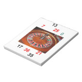 Casino Roulette wiel- en geluksgetallen Notitieblok (Linkerzijde)