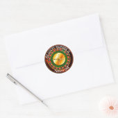 Casino Roulette wiel met uw Lucky Aantal Ronde Sticker (Envelop)