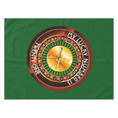 Casino Roulette wiel met uw Lucky Aantal Tafelkleed (Voorkant (Horizontaal))