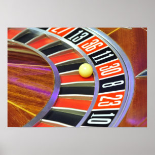 casino roulette wielnummer 30 gokspelen poster