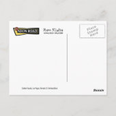 Casino Royal Retro Neon Sign Briefkaart (Achterkant)