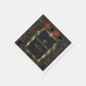 Casino Royale Poker 40e verjaardagsfeest Servet (Hoek)