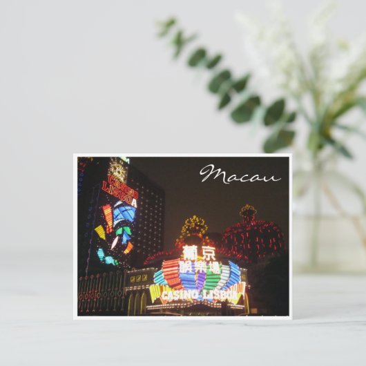 casino ' s lisboa briefkaart (Staand voorkant)