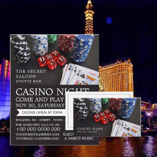 Casino Scene, Casino Night, gamesector Flyer