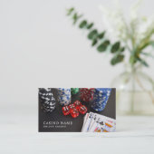 Casino Scene, online casino, gamingindustrie Visitekaartje (Staand voorkant)