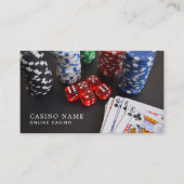Casino Scene, online casino, gamingindustrie Visitekaartje (Voorkant)