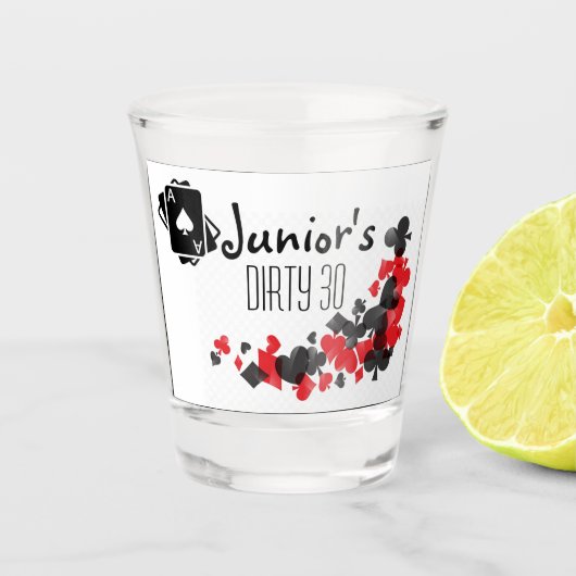 Casino Shot Glass Glas (Voorkant)