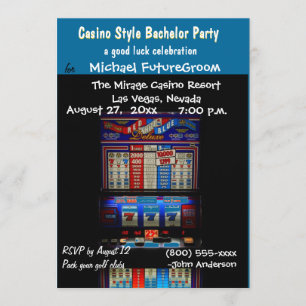 Casino Slot Machine Bachelor Party Kaart