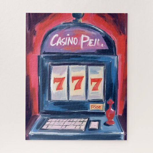 Casino Slot Machine Painting Legpuzzel (Verticaal)
