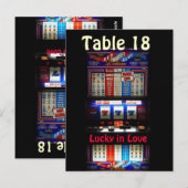 Casino Slot Machine Tafelnummer - Lucky in Love (Voorkant / Achterkant)