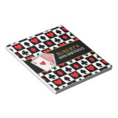 Casino-speelkaart Chocolade Snoep Bar wrappers Notitieblok (Schuin)