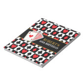 Casino-speelkaart Chocolade Snoep Bar wrappers Notitieblok (Linkerzijde)