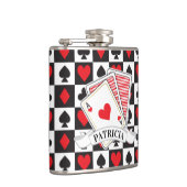 Casino-speelkaartfles Heupfles (Rechts)