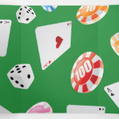 Casino, spelaccessoires patroon 4 drieluik wenskaart (Binnenkant midden)