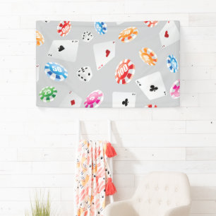 Casino, spelaccessoires patroon 8 spandoek