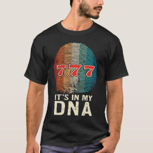 Casino speler Het zit in mijn DNA Slot Machine Gok T-shirt