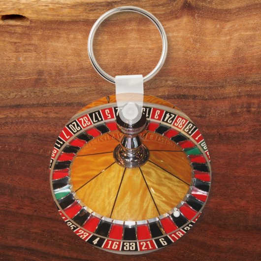 Casino-spelletjes met wieltjes sleutelhanger (Voorkant)