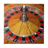 Casino-spelletjes met wieltjes tegeltje (Voorkant)